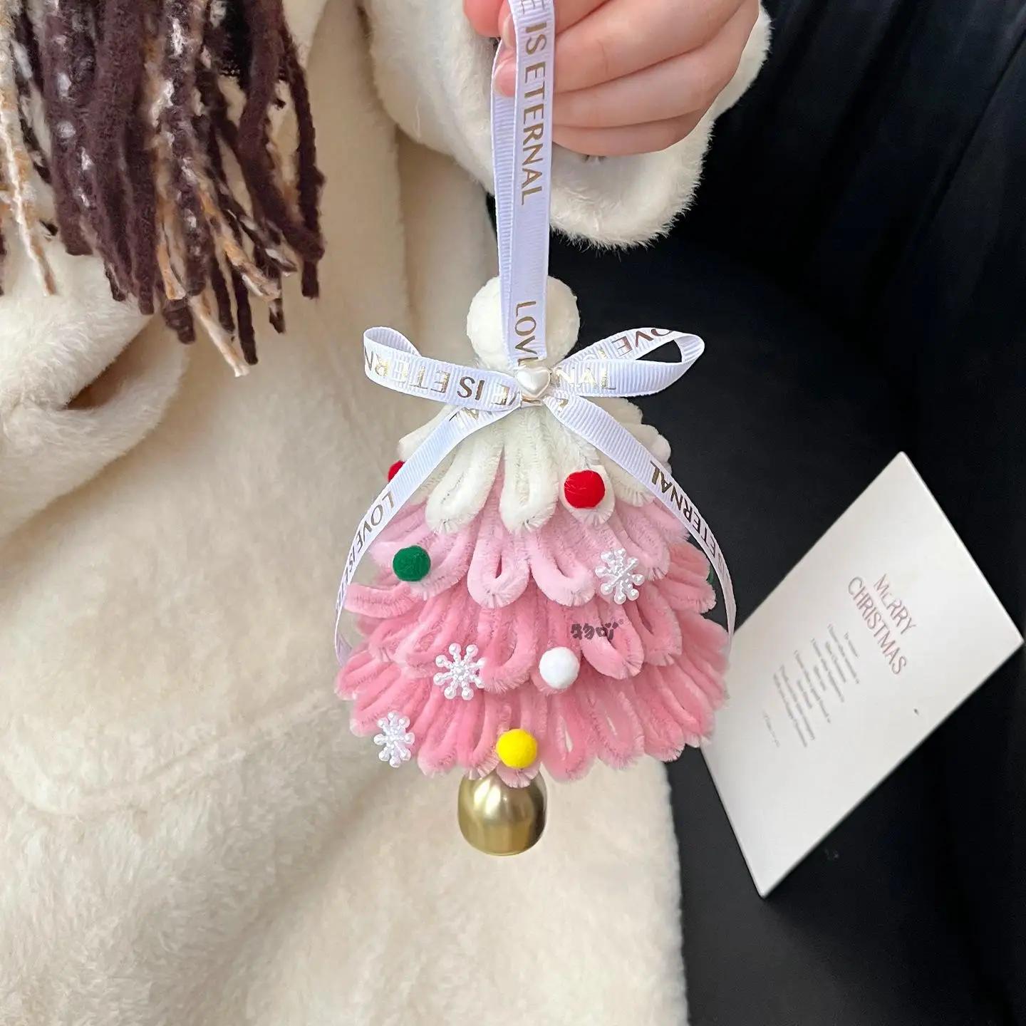 

Mini DIY Christmas Tree Kit 15cm Tabletop Desktop Decor Ornaments Xmas Craft for Kids Holiday Party Favor For Doorways Windows