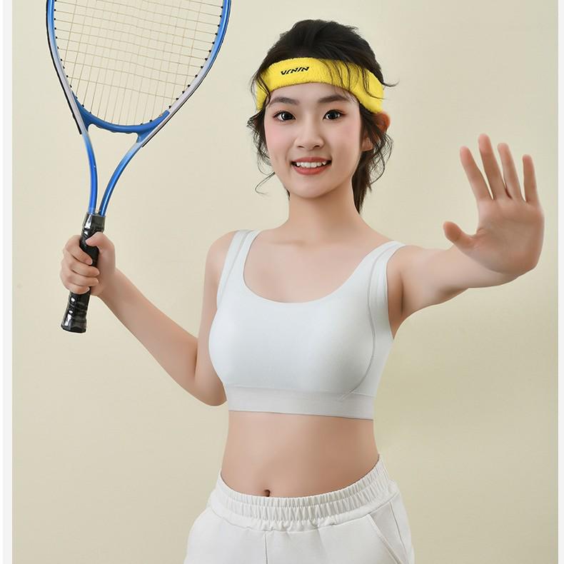 525 New Girls' Vest with Wide Straps: Breathable, Comfortable 2-in-1 Sports Underwear for Growth Period