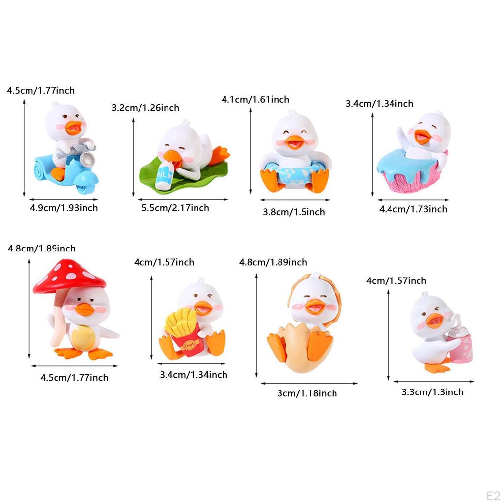Of Small Duck Figures for Plant Pot Decoration