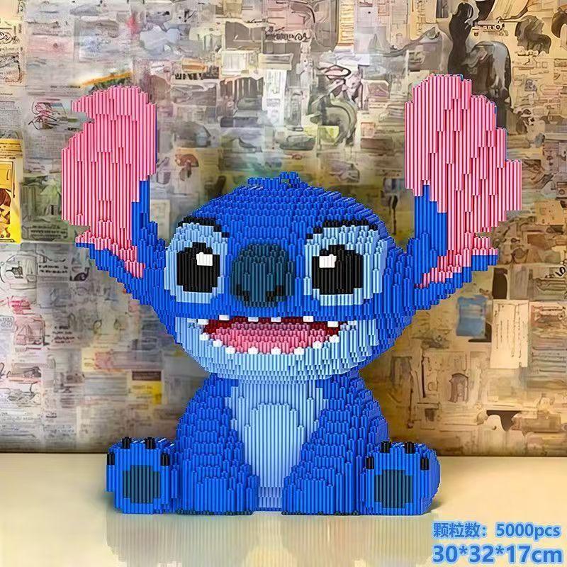 Stitch building blocks small particle puzzle assembled children's toys adult gifts