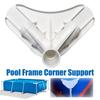 Hörnfäste för poolram Plastiskt hörnfäste för poolram Reservdel för ovanmarkspooler
