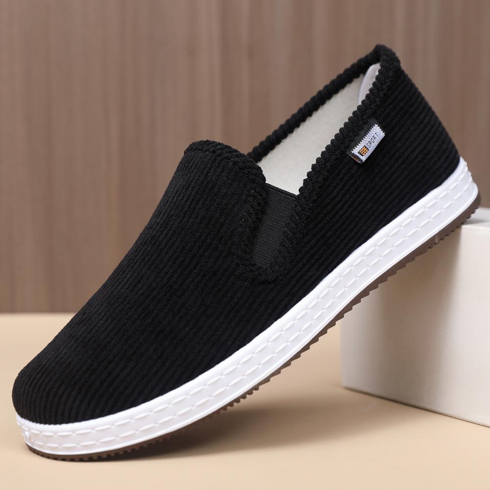 Cloth shoes beef tendon sole black cloth shoes comfortable low-top single shoes casual walking low heels