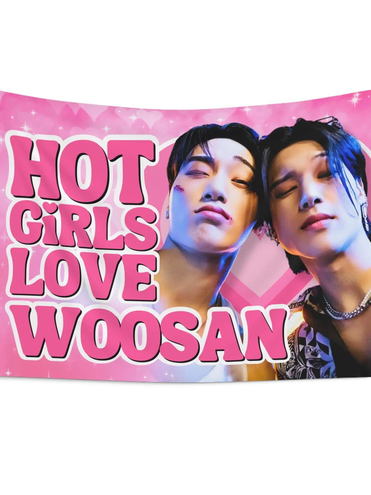 

K-pop Duo Tapestry Fan-inspired Duo Home Decoration Celebrity Face Wall Decor Flag Aesthetic Bedroom Decoration Tapestry 29x37in