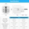 Enchufe inteligente WiFi 16A/20A, enchufe europeo con Monitor de potencia, temporizador, soporte de vida inteligente, Alexa, Google Home, Yandex SmartThings