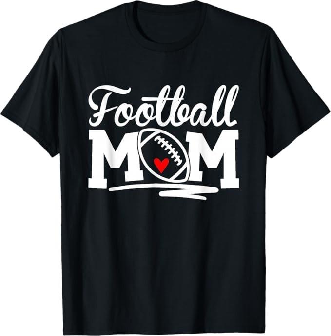 

Football Mom Leopard Football Love Football Player T-Shirt M