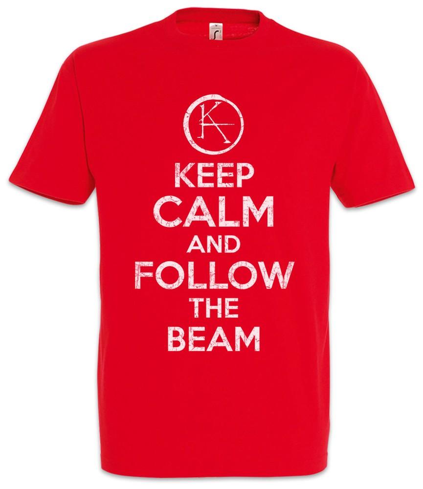 

Keep Calm And Follow The Beam T-Shirt The Dark Sign Logo Tower Gan Guide Roland M