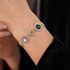 Gold Vintage Rhinestone Bracelet Shiny Geometric Bangle Delicate Zircon Bracelet  Gifts