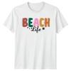 Beach Life TShirt Summer Vacation Coastal Lifestyle Birthday Gift For Him Her