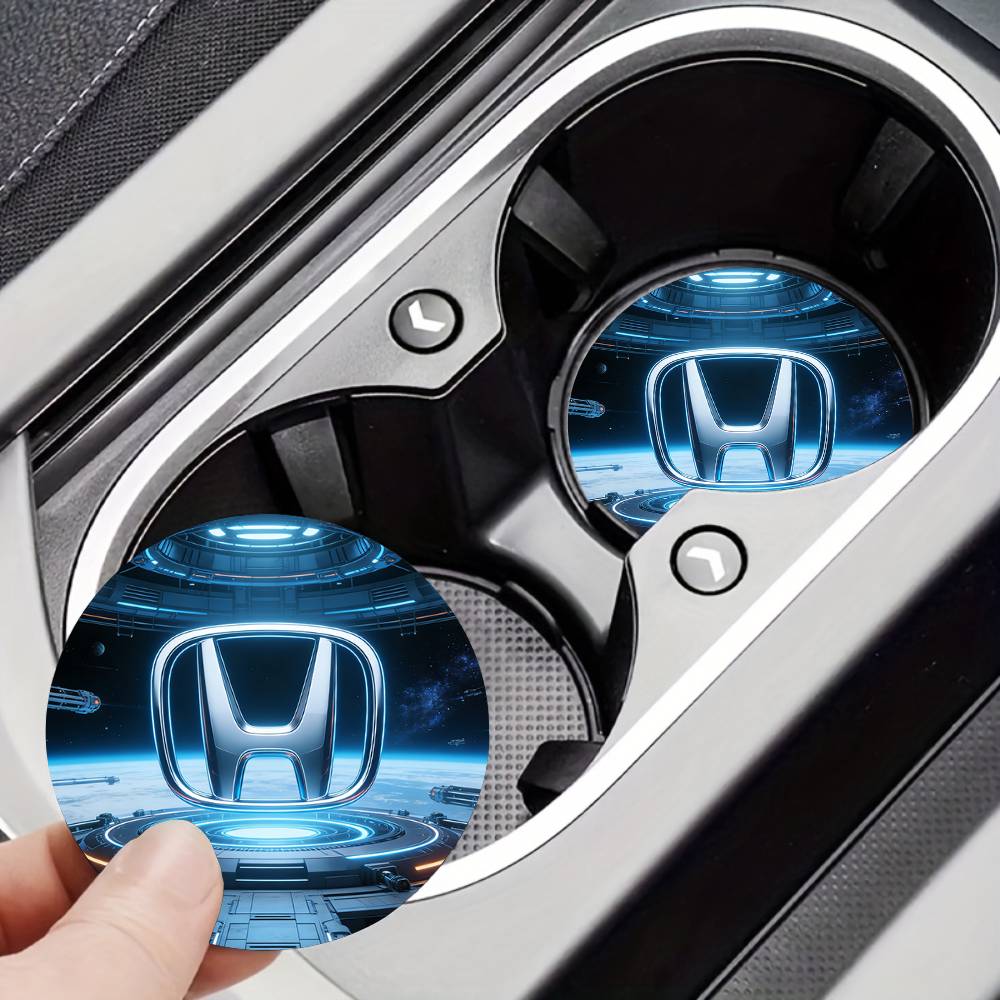 For Honda New Car Cup Holder Anti-Slip Silicone 7cm Insert Coaster Mat Universal Car Accessories Black Fit Most Cars