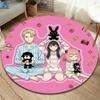 Spy Family Round Area Rug Carpet Rug For Living Room Bedroom Sofa Playroom Decor Nonslip Floor Mat