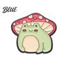 Bright Color Brooch Pin Frog Mushroom Design Lapel Enamel Glaze
