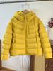 European fashion light soft white duck down puffs ribs down jacket women's small hooded thickened warm jacket