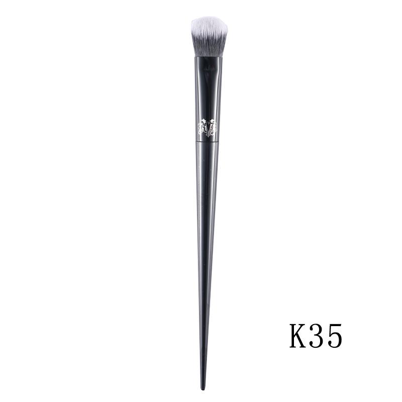

K Series 40 Makeup Brush Set: Eyeliner, Highlighter, Loose Powder, Concealer, and Foundation Brushes
