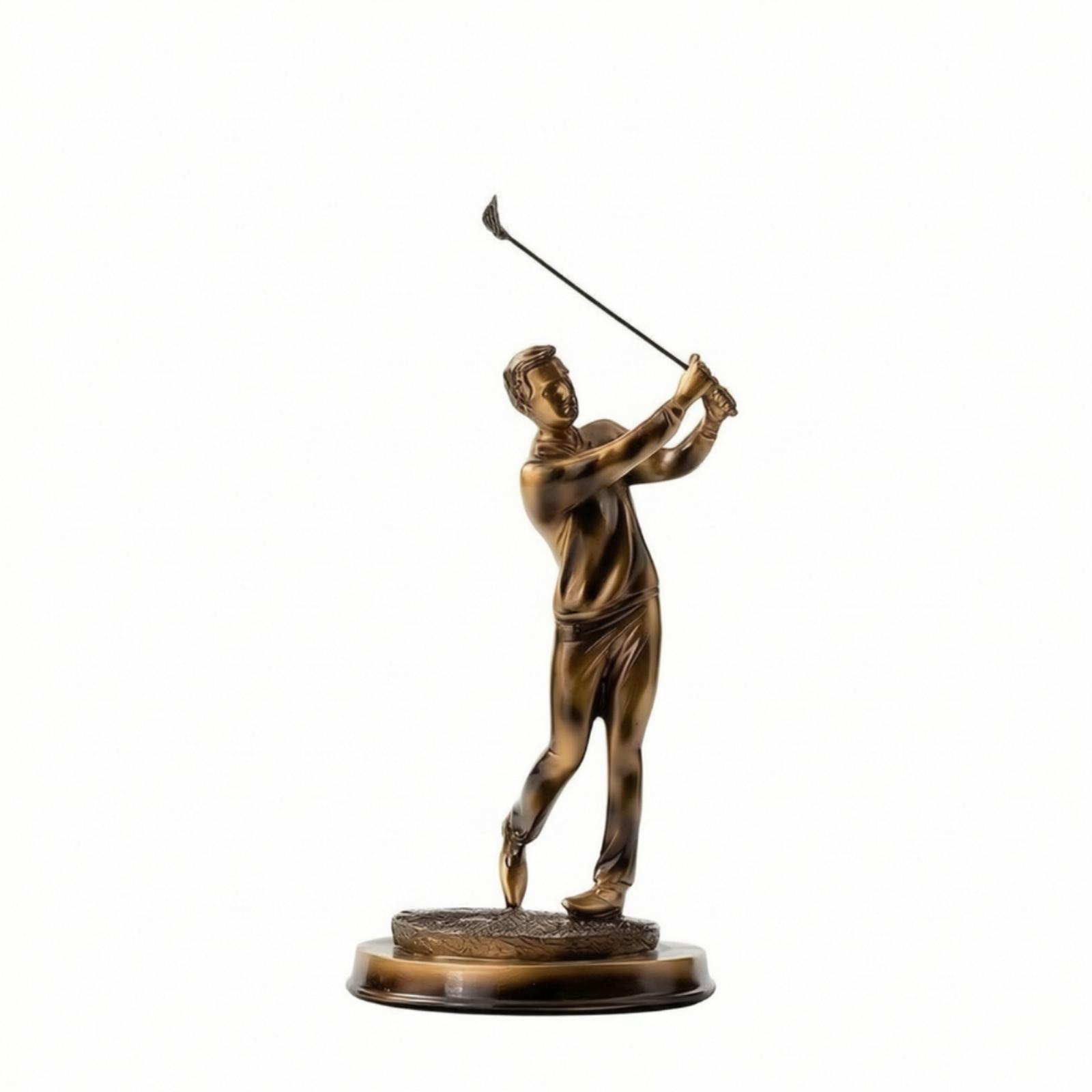 Golf Figurine Decorative Golfer Statue Sculpture
