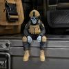PLA Resin Soldier Model Skeleton Hero Shelf Sitter Ornament 3D Printed Figurine Gothic Desk Ornament Tactical Warrior Sitting Statue for Bookshelf