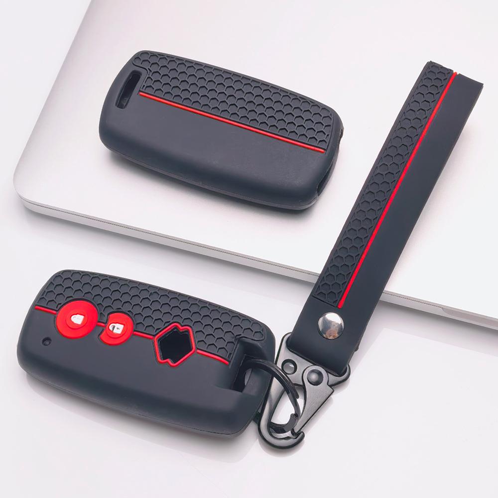 Key Case Cover for Suzuki Swift SX4 Grand Vitara Jimny Wagon Alto Splash with Keychain Anti-Scratch Guard Shockproof Protection Soft Grip Texture
