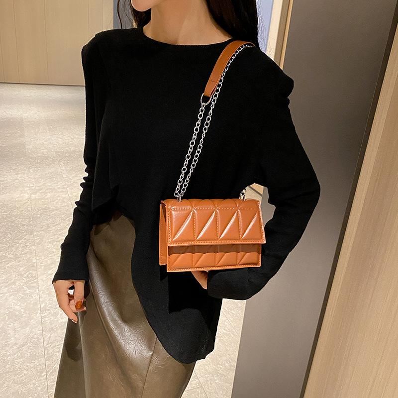 Designer Fashi Women Shoulder Bag Ladies PU Leather Handle Handbags Chain Strap Crossbody Bags for Women