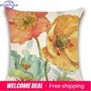 Home Decor Colorful Floral Watercolor Pattern Throw Pillows Pattern Cushion Cover Suitable For Sofa Bedroom Car Pillow Cover