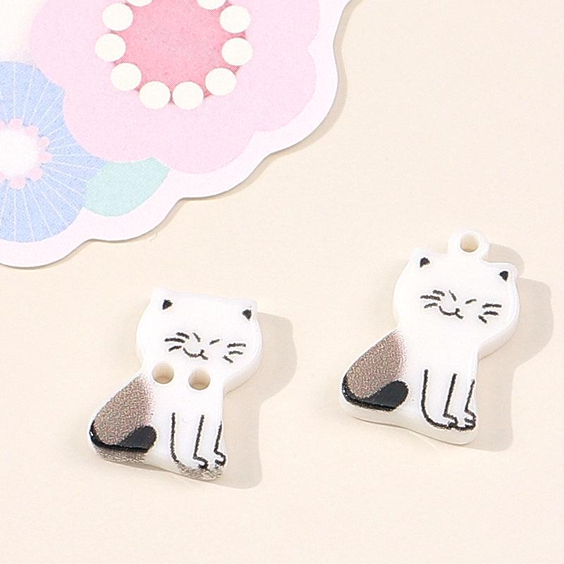 Cartoon Cat Handmade Sewing Decorations & Hair Tie Accessories