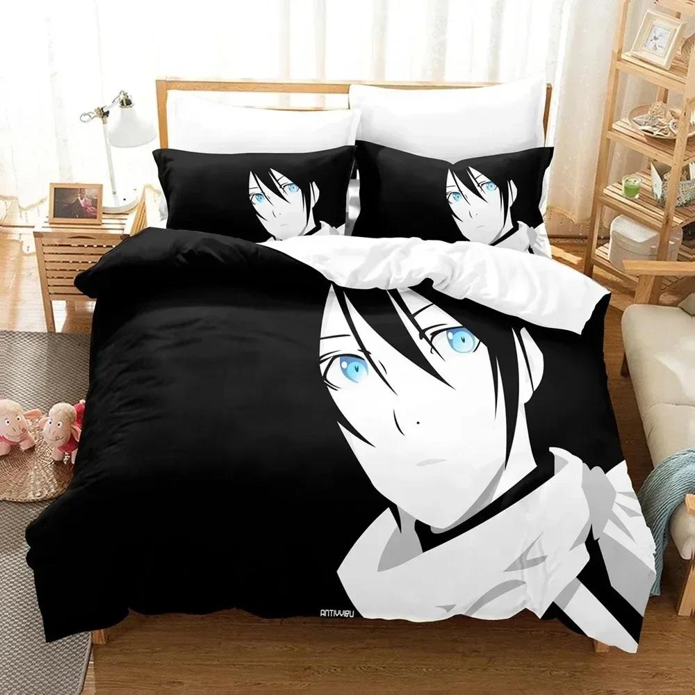 3d Printing Anime Noragami Yato Bedding Set Printed Bed Set With Pillowcase Duvet Cover Soft Single Double Queen Super King Size