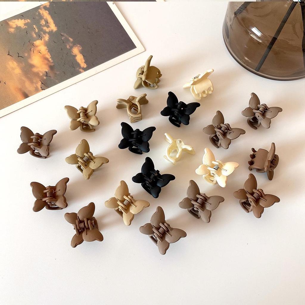 Mini Brown Cross-Border Claw Hair Clip for Bangs & Forehead