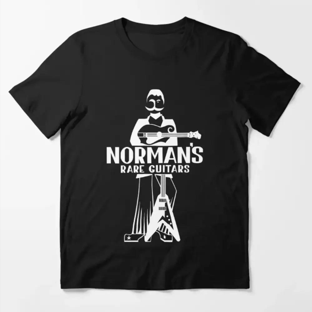 New Shirt Normans Rare Guitars logo Men s Black T-shirt Funny Size S - 5XL Unisex T-Shirt S