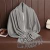 Autumn And Winter Imitation Cashmere Shawl Women'S Ethnic Style Warm Scarf Jacquard Tassel Women'S Shawl