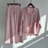 Women's Retro Two-Piece: Loose Shirt & High Waist Wide Leg Pants Suit