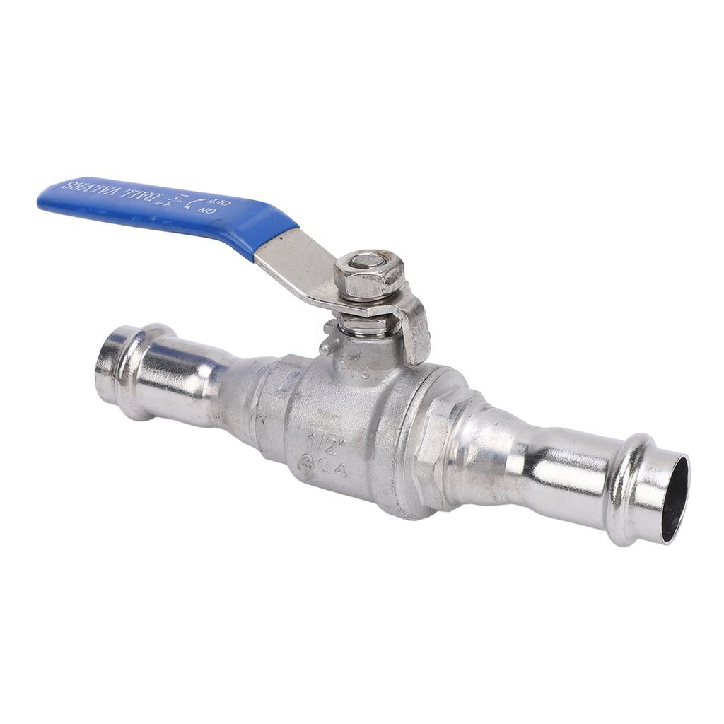 Press Ball Valve 1 2 Inch DN15 304 Stainless Steel Dual Press Connection Ball Valve for Industrial Use