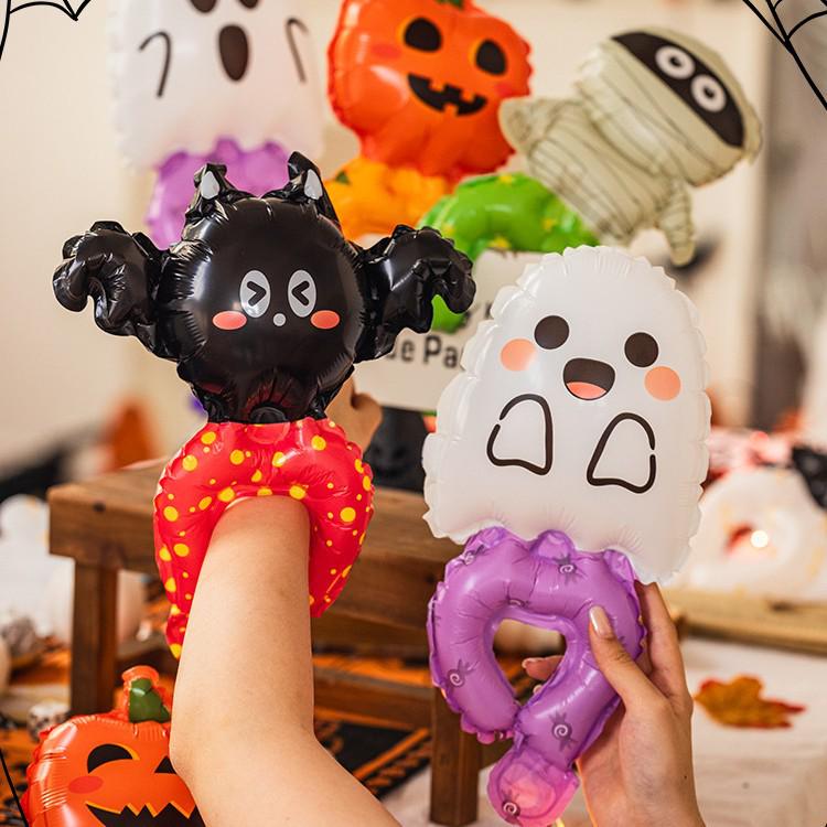 Halloween Inflatable Pumpkin Lantern & Bat Armband Toy Prop for Kids