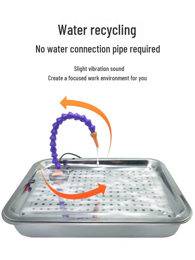 Jade Carving Water Circulation Workbench with Drip Pan and Pump