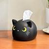 Cute Cat Tissue Box Luxury Paper Cover Kitten Car Living Tissue Paper Holder Desktop Home Kitchen Napkin Organizer Craft Ornamen