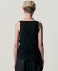 Kimjisu Pinched Layer Tank Top_Black