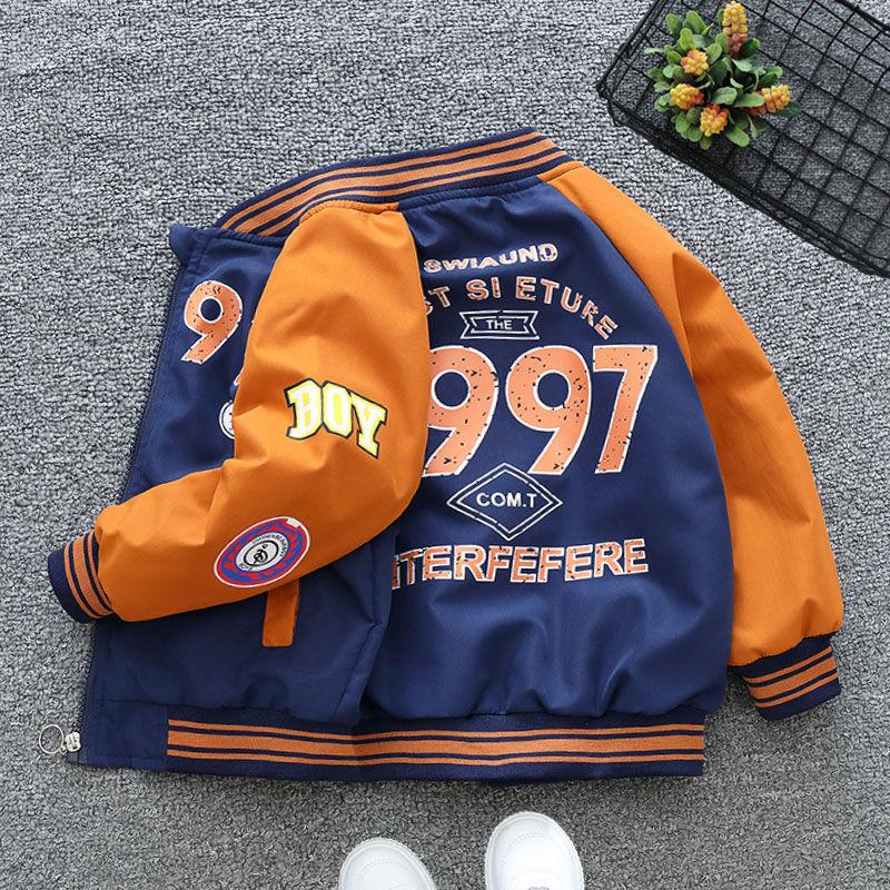 Baby Boys Coat Spring Autumn Fashion Boys Baseball Uniform Birthday Present Sports Jacket 2-7 Years Children Outerwear Clothing