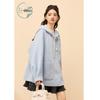 ZIHAN Women's Rabbit Ear Hooded Double-Faced Wool Coat