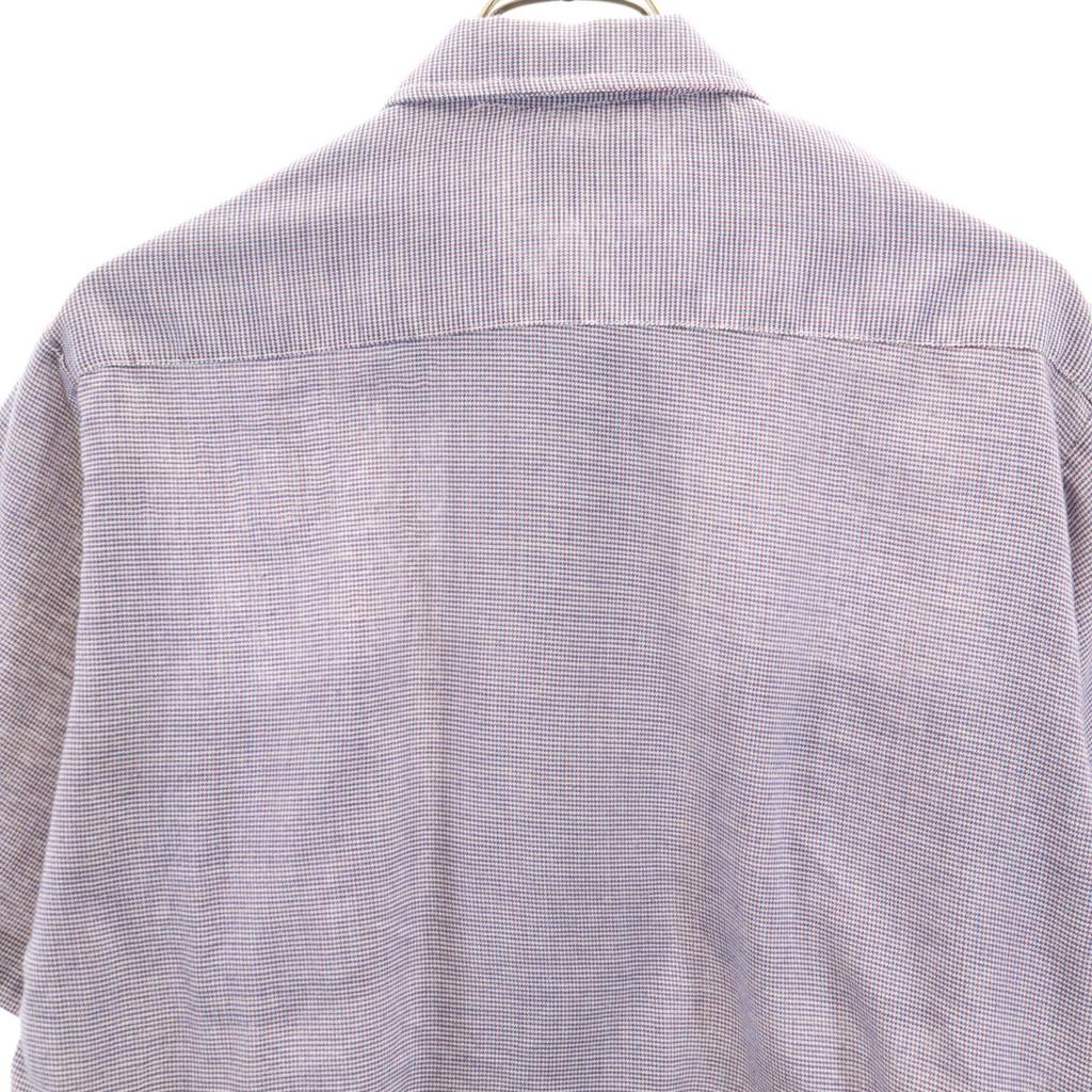 70s Made in USA Vintage Check Pattern Short sleeve shirt permanent press Men's Used