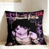 Anime Serial Experiments Lain Pillow Cover  Retro Trendy Pillow Case For Sofa Home Decor Soft Cushion Cover Gift
