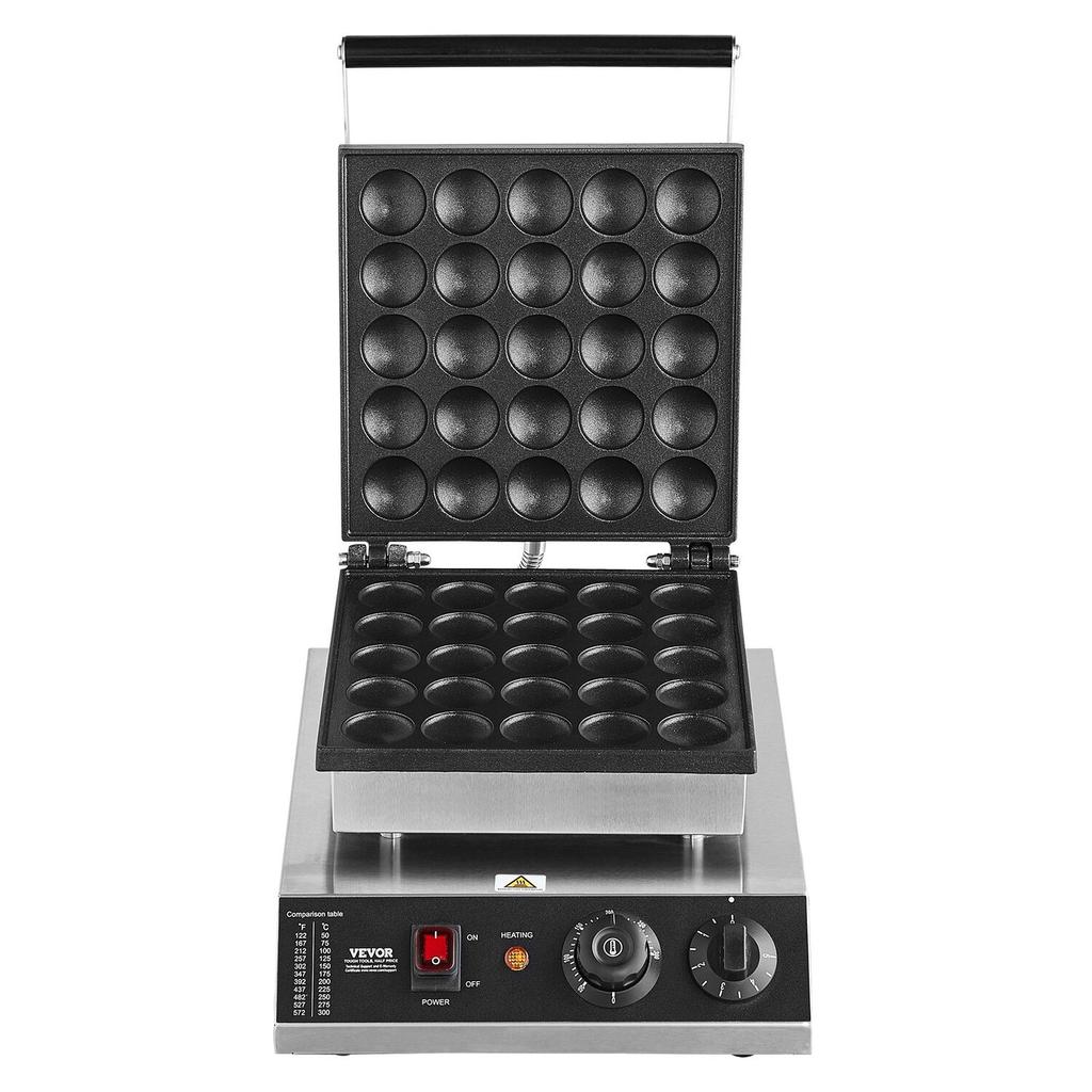 25PCS 43mm Mini Dutch Pancake Maker Commercial Dorayaki Baker 1700W