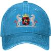 Almere Coat of Arms Baseball Cap Vintage Washed Denim Style Adjustable Dad Hat for Unisex Women