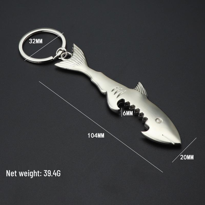 Multifunctional Metal Keychain: Glasses and Beer Bottle Opener Pendant Gift.