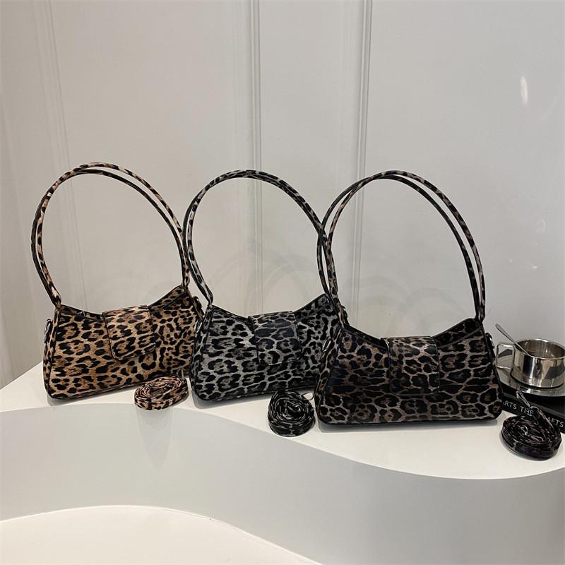 Trendy High-end Leopard Print Handbag For Women Perfect For Fall And Winter