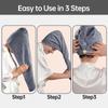 Microfiber Hair Towel Wrap Soft Quick Dry Hair Drying Cap Anti Frizz Hair Turban Bathroom Accessory