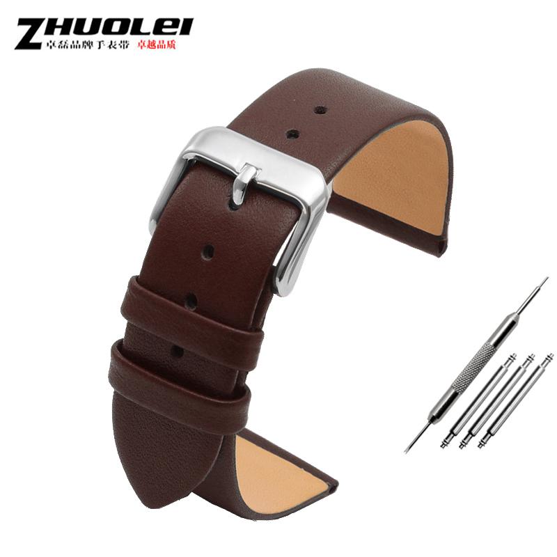 Ultra-thin soft genuine leather watchband for brand watches band 12 14 15 16 17 18 19 20mm watch strap
