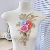 Embroidered Applique Lace Floral Patch Purple Large Flower Patch Clothing Decoration Sew On Patch DIY Accessory Clothing Decor