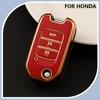 Car Flip Key Case Full Cover for Honda Civic HRV HR-V CRV XRV CR-V Crider Odyssey Pilot Fit Accord Shell Protector Accessories