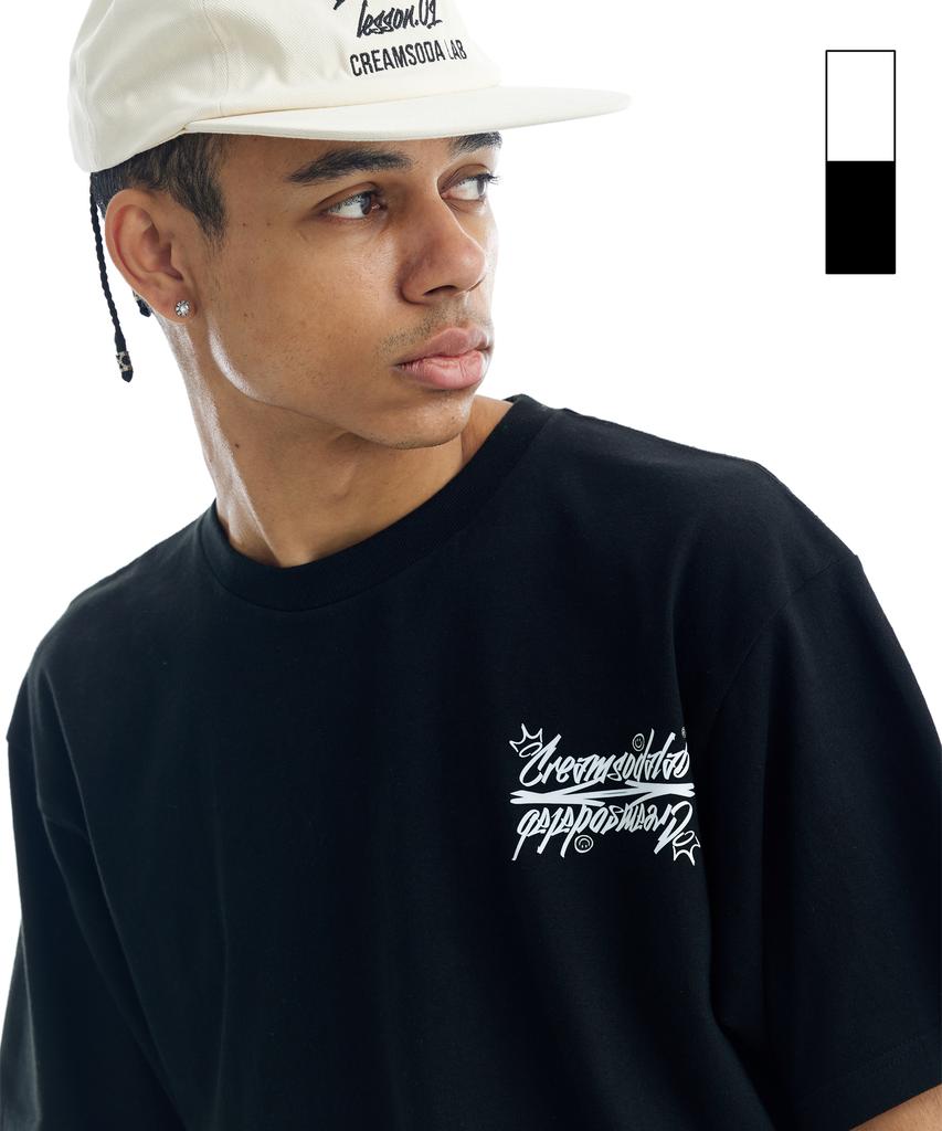 CREAM SODA LAB Crsdel Small Lettering Short Sleeve T-Shirt
