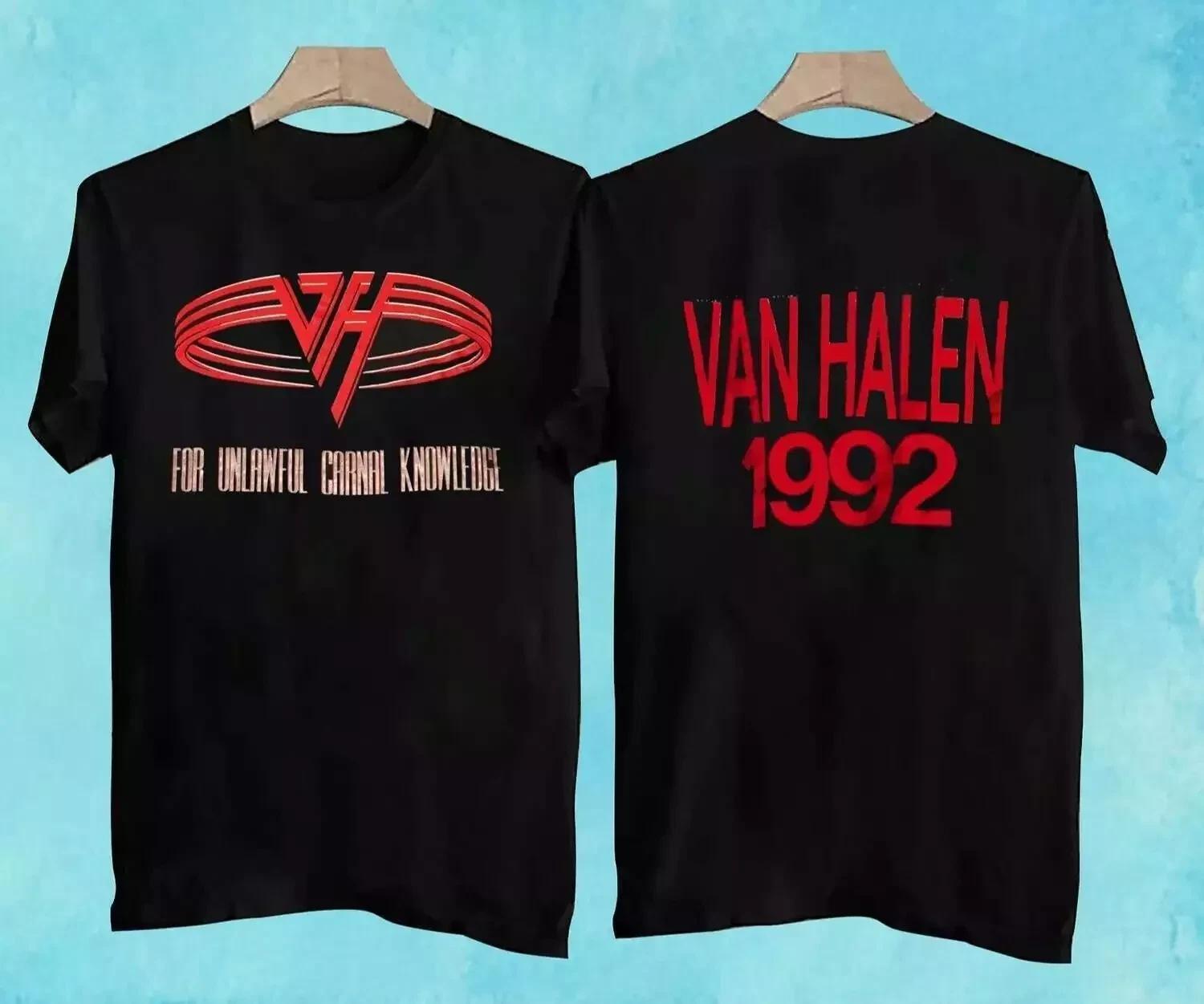 

Van Halen for Unlawful Carnal Knowledge Tour Shirt Vintage Unisex High-end Luxury Is for Both Men and Women Top Y2k - Men s S... S разноцветный