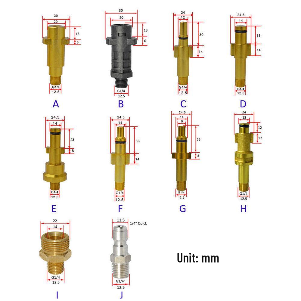 High Pressure Foam Sprayer & Water Nozzle for Home and Car Wash