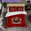 OGC Nice FC Themed Bedding 3Pcs Duvet Cover Set Decorative Bed Linen For Teen Room Home Decoration