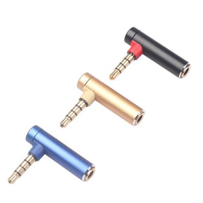 Ersatz-Audiokabel 90 Grad Winkel L-förmiger Knickkopfhörer-Kabel 3,5 mm Stecker auf Buchse Adapter für kabellose